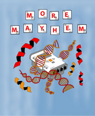 More Mayhem logo, link to home